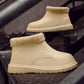 Plus Velvet Warm Shoes Anti-skid Warm Waterproof Rain Boots EVA Car Wash Kitchen Plus Velvet Cotton Shoes Student Boots