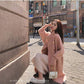 Winter Imitation Mink Fur Coat Fashion Mid-length Loose Fur Mink Coat