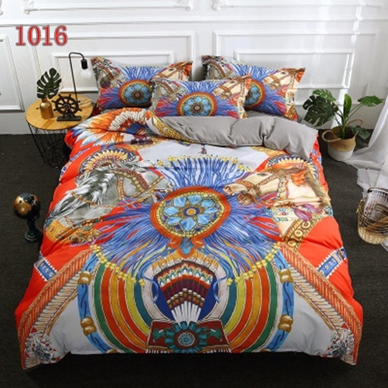 WTEMPO Airdom New Design 3D Bedding Set Bohemia Printed Bedspread Queen King Polyester Bedding 3pcs