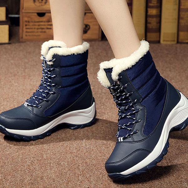 Women Boots Non-slip Waterproof Winter Ankle Snow Boots Women Platform Winter Shoes with Thick Fur Botas Mujer Thigh High Boots