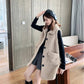 Woman Vest Winter Vests of Women Single Breasted Faux Lamb Wool Vest Coat Turn-down Collar