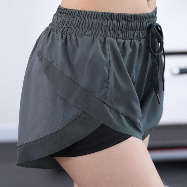 Women Summer Soft Sports Shorts Loose Quick Drying Running Fitness Culotte High Waist Casual Yoga Shorts