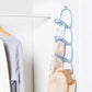 6Pcs Coat Rack Creative Storage Rack Wall Hook Nail-free Behind The Door Hat Rack Multifunctional Bag Wall Hook Rack
