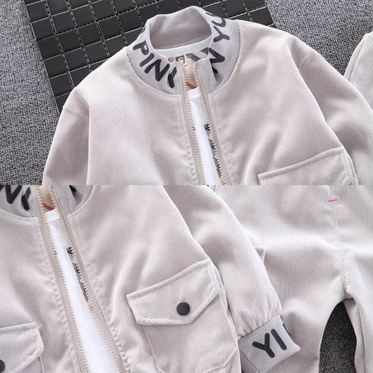 Boys' Spring Clothing Suits Western Style Children's Spring Children's Clothing Two-piece Set 1 Year Old Baby Handsome Baby Clothes
