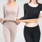 Thermal Underwear Ladies Suit Plus Velvet Thickening Large Size Bottoming Shirt Autumn Clothes Winter Season Tight