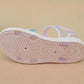Girls Sandals Summer Flowers Children Princess Crystal Shoes Flat Non-slip Plastic Sandals for Students