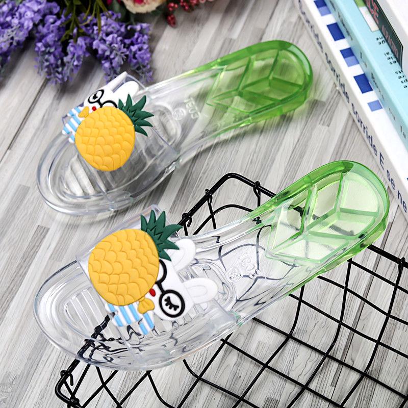 Summer New Student Jelly Transparent Flip Flops Fruit Strawberry Toe Beach
