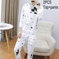 Trendy Men's Suit Casual Large Loose Sweater Fat Plus Two Piece Set