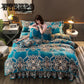 4pcs Bedclothes Bedding Set Winter Plush Duvet Cover Sets Bed Linen King Size Covers