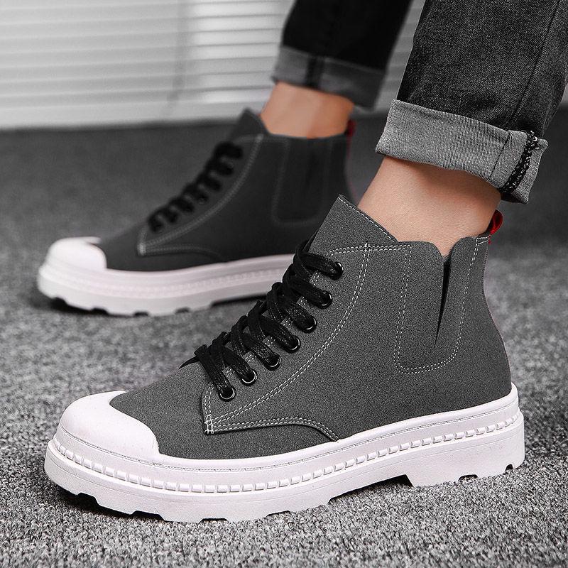 Autumn Winter Boots Men Suede Leather Unisex Fashion Snow Boots Male Work Shoes Martin Boot Large