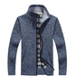 Autumn and Winter Sweater Men's Cardigan Velvet Thick Casual Jacket Loose Warm Fashion Men's Clothing