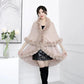 Double-layer Soft Plush Noble Luxury Shawl Autumn Winter Cute Body Cardigan Loose Cloak Wrap Thick Knitted Jacket Fur Shawl Solid Mantle Shawl
