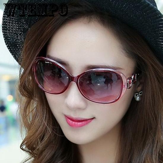 WTEMPO Sunglasses unisex women fashion retro vintage sunglasses square metal frame