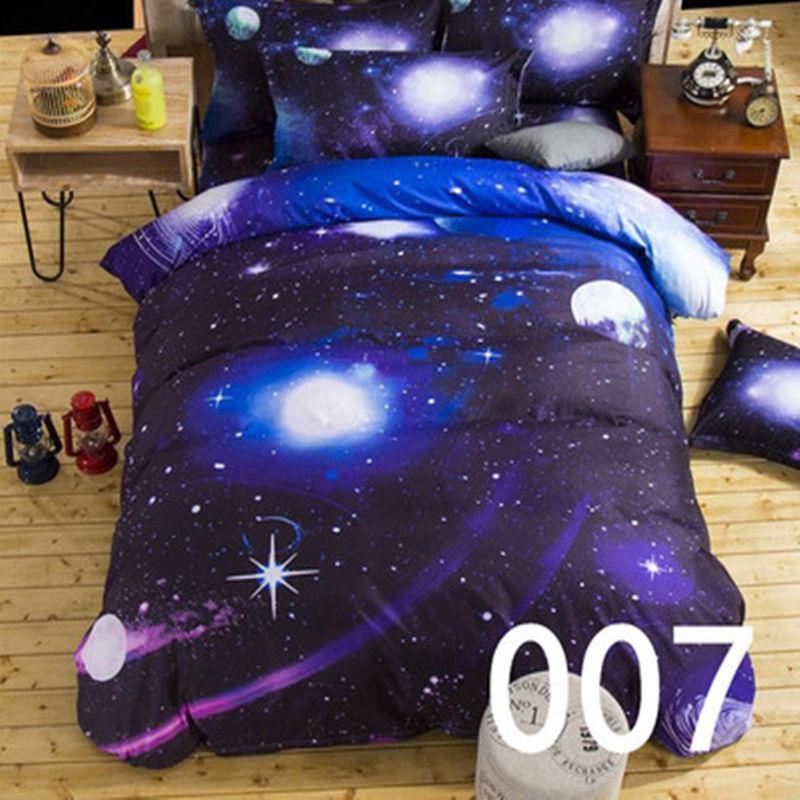 3D Creative Starry Sky Bedding Net Red Personality Realistic Four-Piece Set Double Student Bedding
