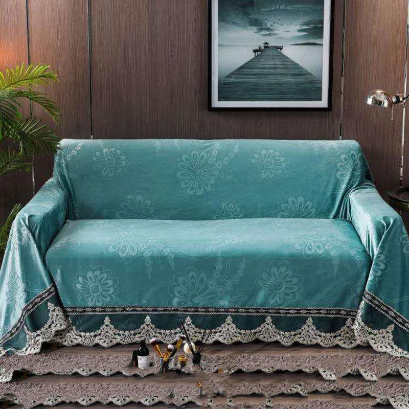 Carved Solid Color Sofa Cover Universal Sofa Towel All-inclusive Dust Cover Couch Home Decoration