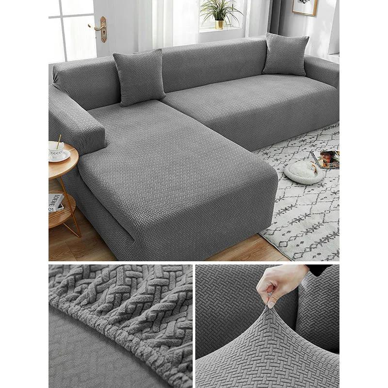 Sofa Cover All-inclusive Universal Cover Elastic Thickening Four Seasons Universal Sofa Cushion Fabric Sofa Cover Anti-scratch