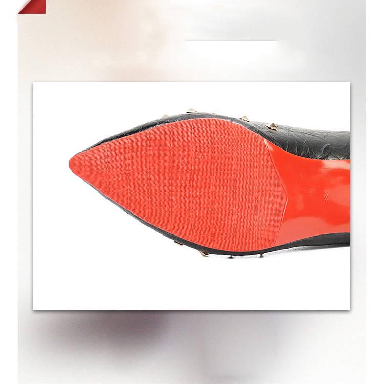 Women Pointed Toe Thin High Heels Ankle Boots Woman Party Shoes Rivets Sexy Booties