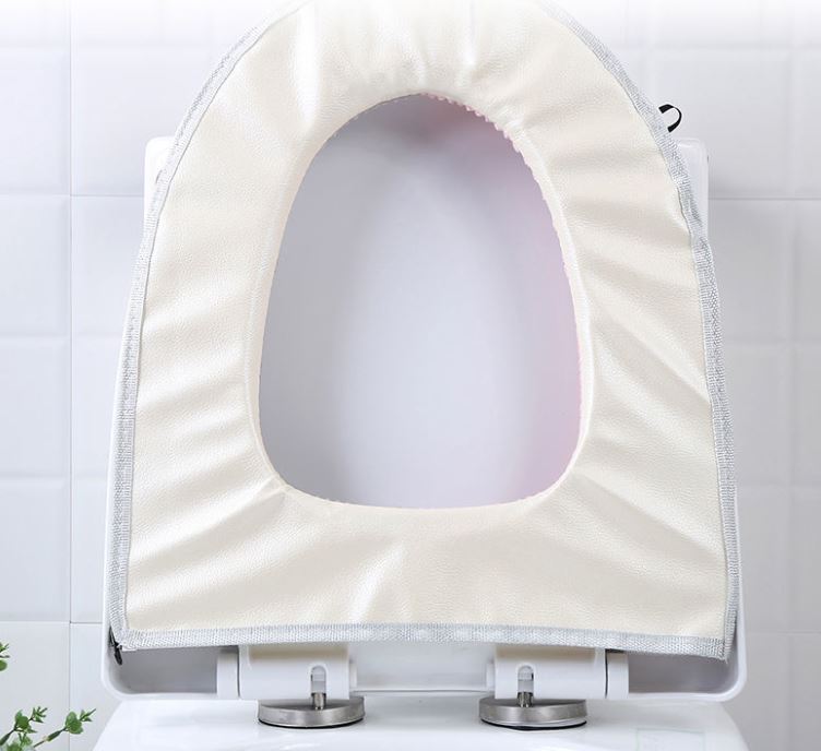 Household Toilet Seat Washer Four Seasons Waterproof Universal Toilet Mat Toilet Bathroom Zipper Toilet Cover