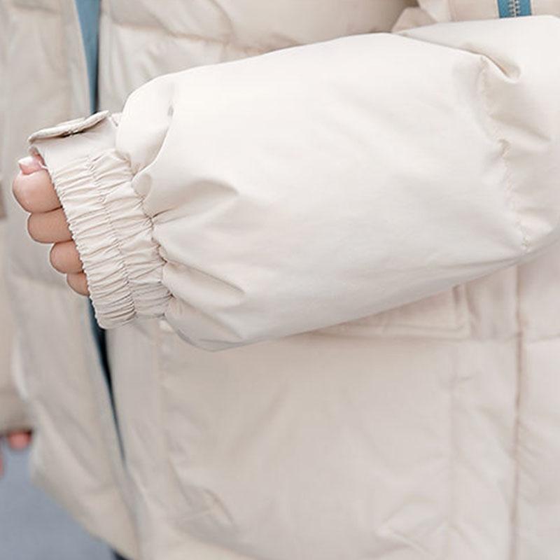 Large Natural Raccoon Fox Fur Hooded Winter Down Coat Women 90% White Duck Down Jacket Thick Warm Parkas Female Outerwear