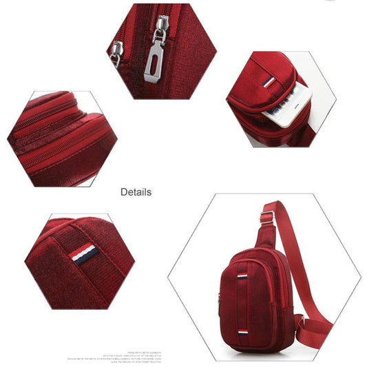 Vertical Simple Chest Bag Female Trend Wild Mini Messenger Bag Chest Bag Small Chest Bag Wild Messenger Backpack