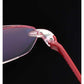 Women's Ultra-light Frameless Reading Glasses Anti-blue Light Diamond Cut Edge Ultra-clear Magnifer Glasses High Elasticity