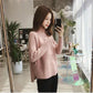 Pofulove women's decoration slim slim all-match half-neckfashion short knitted base shirt women