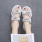 Size35-40 Summer Ladies Slippers Bohemian Beach Waterproof Slippers Wedge Platform Crystal Letter Sandals Outdoor High Heels