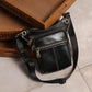 Waist Bag Men Pu Leather Waterproof Multi-layer Zipper Messenger Bag Outdoor Sports Shoulder Bag