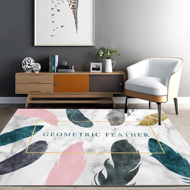 Modern Minimalist Home Living Room Carpet Mat Bedside Blankets In The Bedroom Scandinavian Style Geometric Carpet
