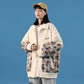 Spring and Autumn Hong Kong Style Retro Baseball Uniform Women's 2022 New Loose Wild Bear Cardigan Jacket Embroidered Couple Jacket