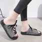 Roman Style Slippers Female Korean Version of The Society Wear Flat Sandals and Slippers Female Students All-match Summer Beach Shoes