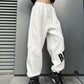 Fried Street Brand Personality Guardian Pants Women's Spring and Autumn Loose Binding Feet Thin Wide Leg Pants Casual Hip Hop Sports Pants Trend