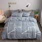 Four-piece Bed Sheet Quilt Cover Student Dormitory Single Bed Bedding Washed Cotton Quilt Cover Sheet 1.8m