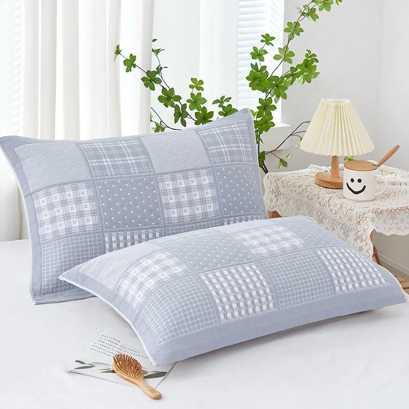 A Pair of Cotton Pillowcases Thickened Household Pillowcases Soft Skin-friendly Student Dormitory Pillow Covers