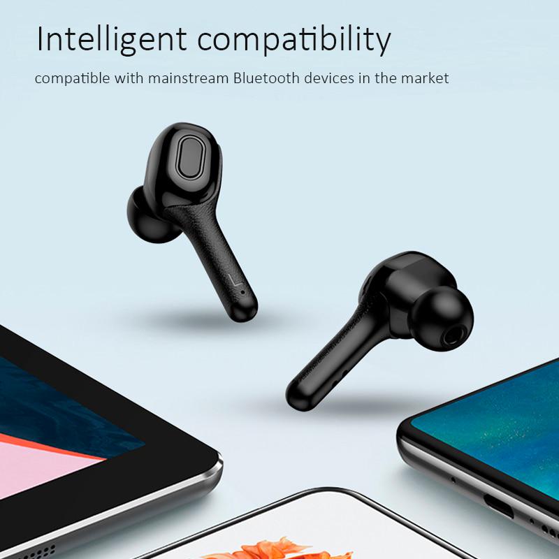 Bluetooth Earphones Mini LED Display Headphone Stero Sound 1500mah Power Bank Sport Wireless Headset