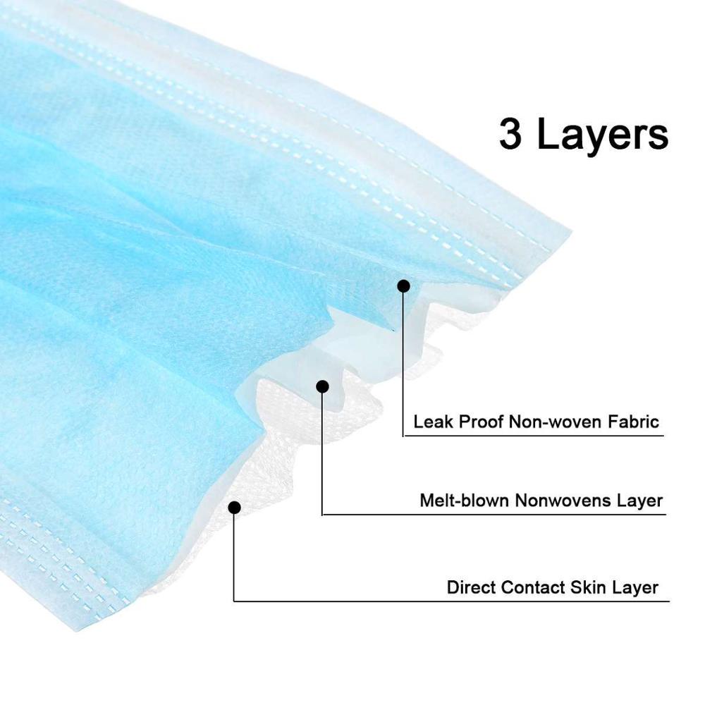 Children's dust-proof disposable earmuffs 3-layer dust mask face Protective masks for children