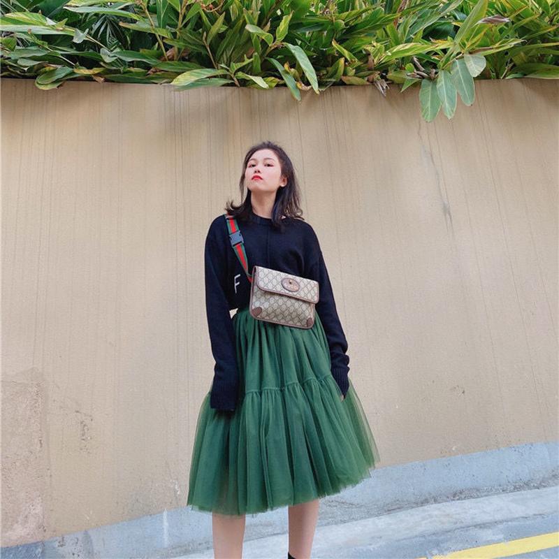 Women Veil Pettiskirt Tutu Skirt Plus Size Summer Ruffled Elastic Waist Sandy Beach Vacation Daily
