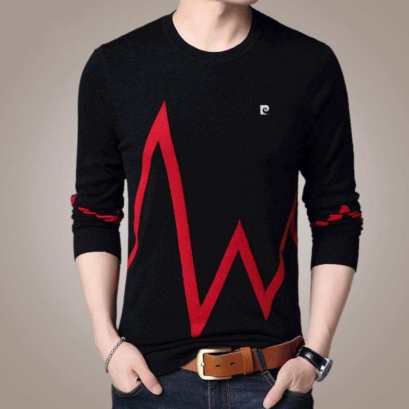 Men Pullover Sweater Men Knitted Jersey Sweaters Mens Knitwear Business Casual Bottoming Shirt
