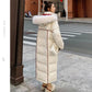 Fluffy Big Fur Collar Hooded Stand-up Collar Loose Down Padded Jacket Women's Winter Padded Jacket Thickened Warm Women's Jacket