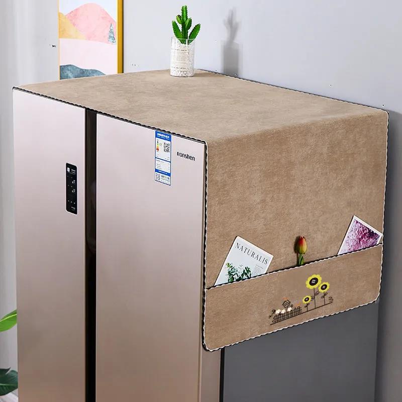 Refrigerator Dust Cloth Cover Non-slip Refrigerator Hanging Bag Storage Washing Machine General