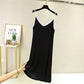 Women's Summer Dress with Korean Version of Simple and Elegant Mid Long A-line Suspender Vest Dress