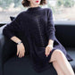 Loose and Versatile Mid-length Bottoming Shirt Half High Collar Fall/winter Pullover Blouse Solid Color Thick Sweater Women