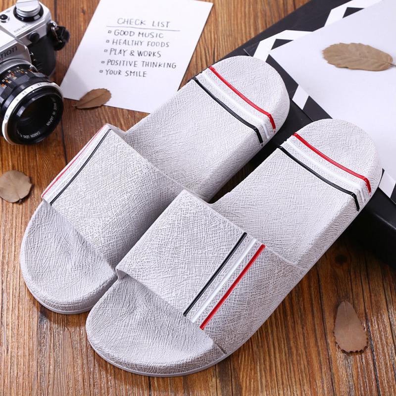Summer Korean Home Bathroom Slippers Indoor and Outdoor Couples Non-slip Soft Bottom Extra Large Size Sandals and Slippers for Men and Women