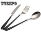 Fork Dinnerware Set Stainless Steel Cutlery Set 3pcs Knife Fork Set Tableware Cutleries