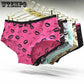 6 pcs/lot Woman Underwear Panties Cotton Print Briefs Hipster Sexy Lace Intimates