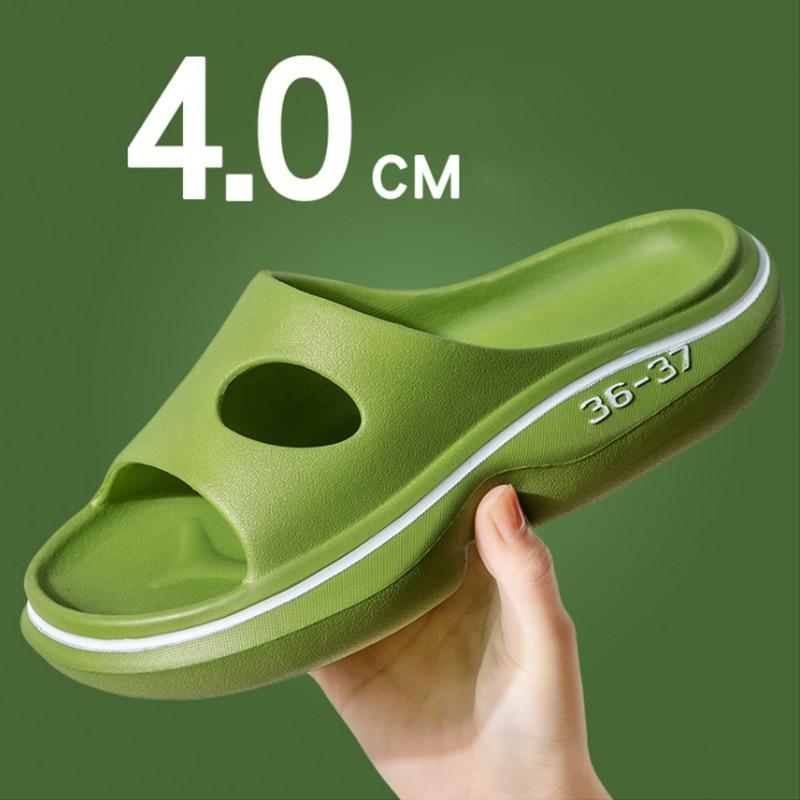 Ladies Home Indoor Sandals and Slippers Summer Non-slip Household Soft Bottom Thick Bottom Bathroom Bath Women Slippers