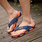 Summer Color Men's Non-slip Beach Sandals Casual Flat Shoes Fashion Slippers