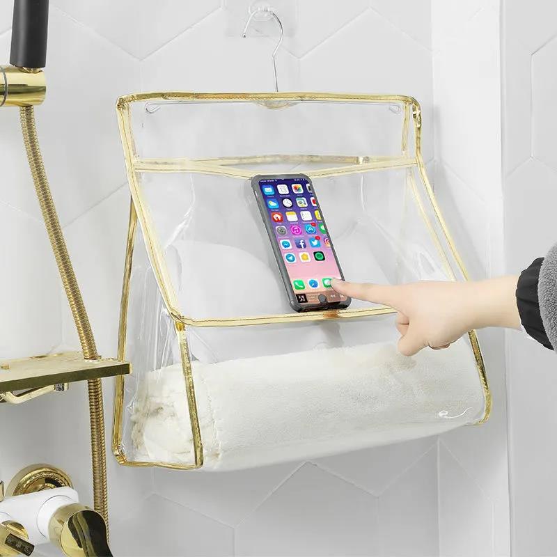 Bathroom Clothes Bag Bathing Clothes Waterproof Hanging Bag Bedroom Dormitory Storage Bag Wall Hanging Organize Bag On The Wall Towel Bag