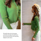 Autumn and Winter Knitted Sweater Short Long-sleeved Casual Jacket Cardigan Loose Young Women's Top