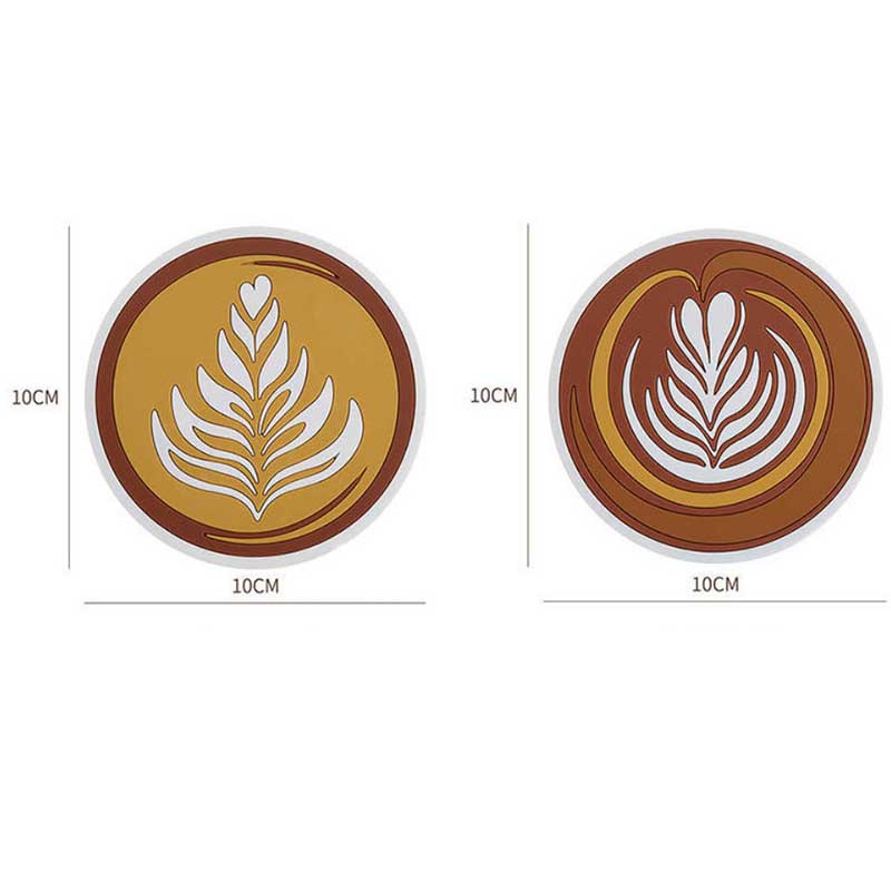 4 Packs of Nordic Coffee Pad Creative Insulation Pad Coaster Restaurant Simple Thickened Coaster